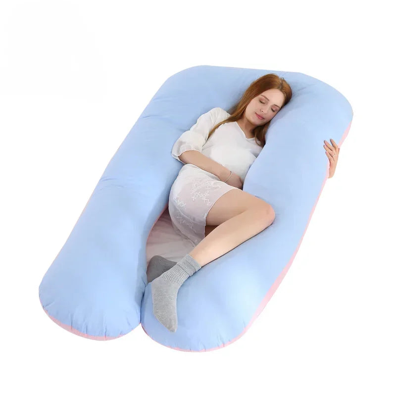 Maternity Pillow U-Shaped Cotton Washable Waist Support