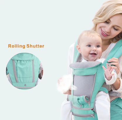 Ergonomic Baby Carrier 0-36M: Hipseat Sling & Wrap