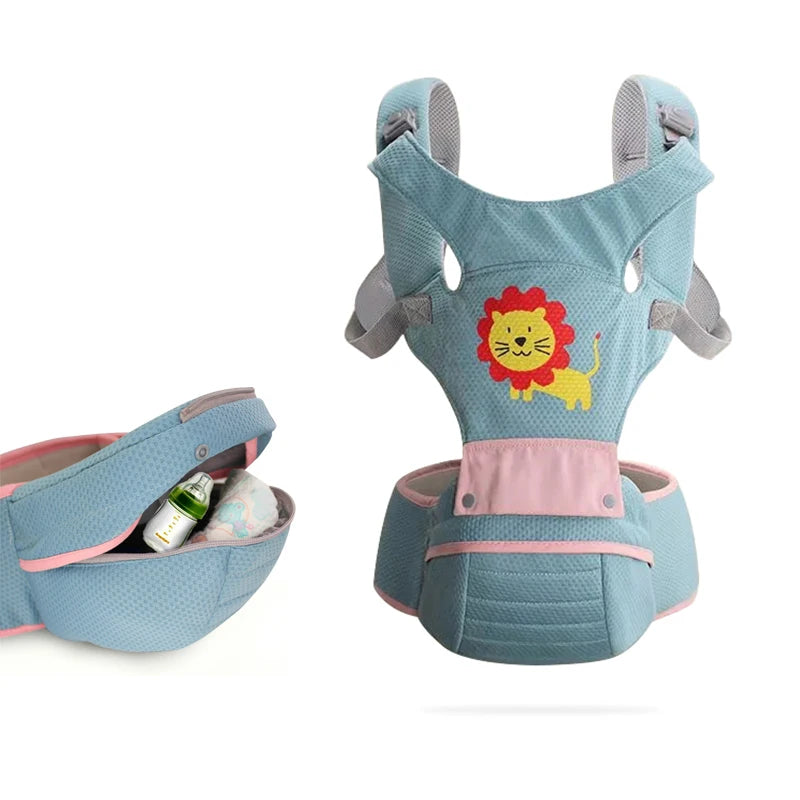 Ergonomic Baby Carrier 0-36M: Hipseat Sling & Wrap