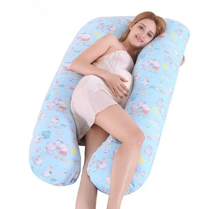 Maternity Pillow U-Shaped Cotton Washable Waist Support