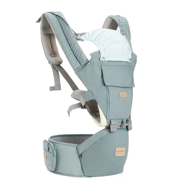 Ergonomic Baby Carrier 0-36M: Hipseat Sling & Wrap