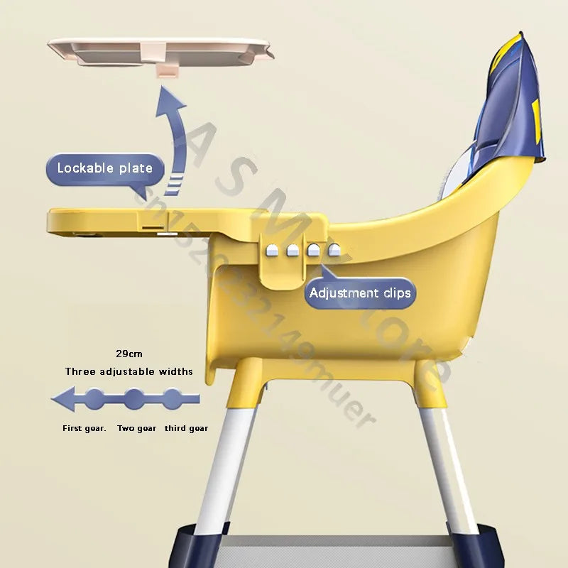 Baby Dining Chair 1-6Y: Multi-Functional & Adjustable