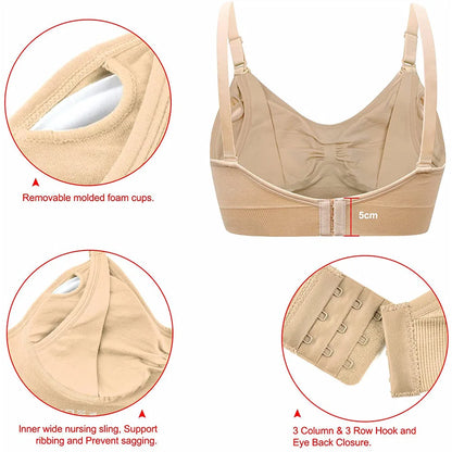 Breastfeeding Bras: Wirefree Maternity Nursing Bra