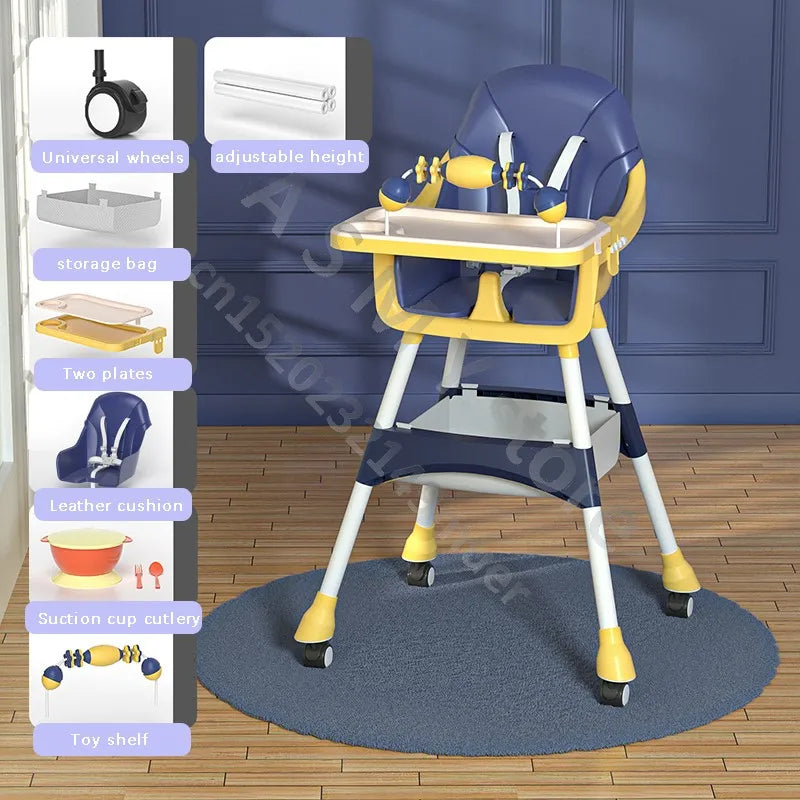 Baby Dining Chair 1-6Y: Multi-Functional & Adjustable